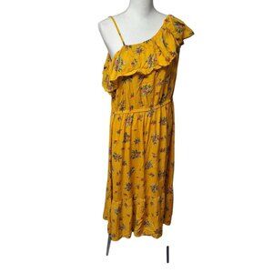 Peyton & Parker Dress Womens XL Spaghetti‎ Strap Off Shoulder Long Ruffle Floral